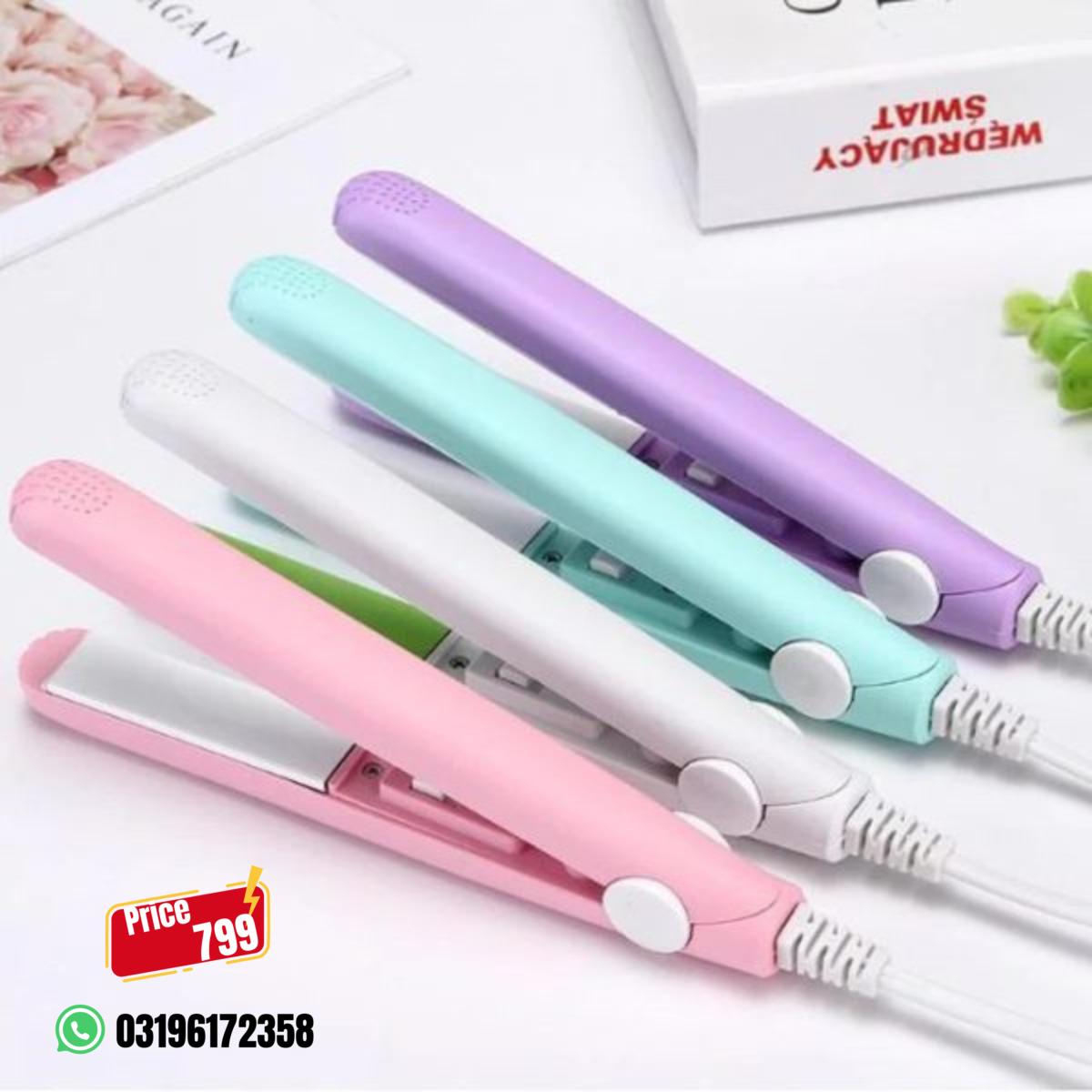 Mini Portable Hair Straightener